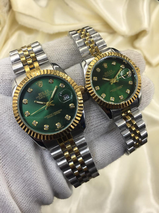 Rolex couple watch (gold& silver )