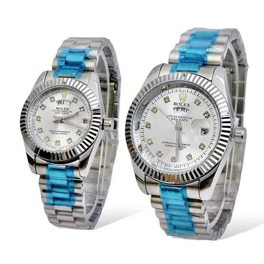 Rolex couple watch (gold& silver )