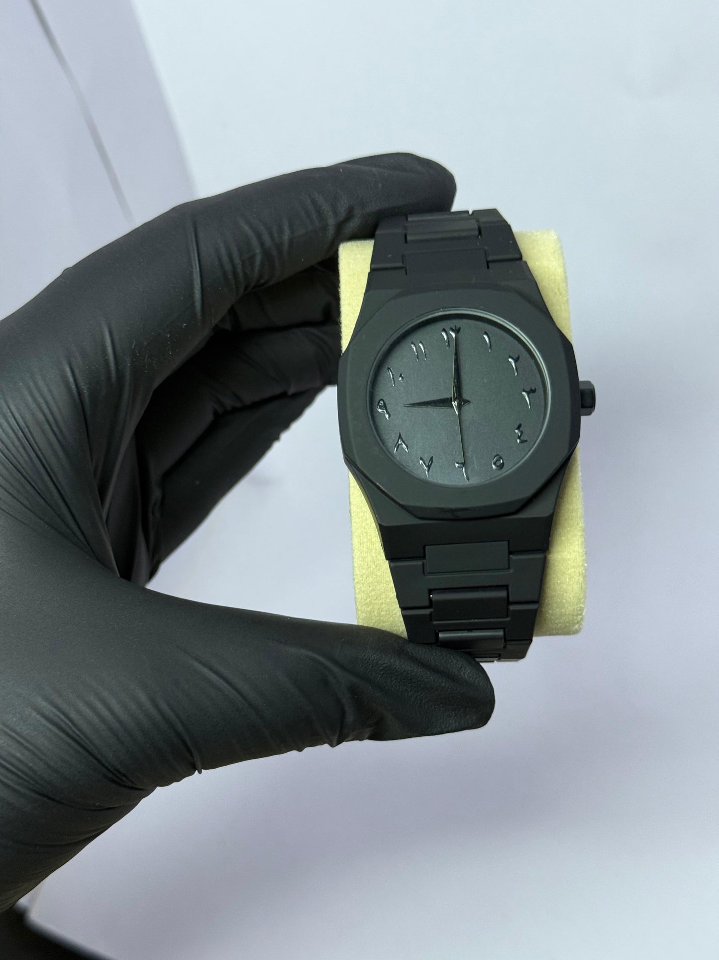 Black Arabic Aura watch by(B4aura store signature product)