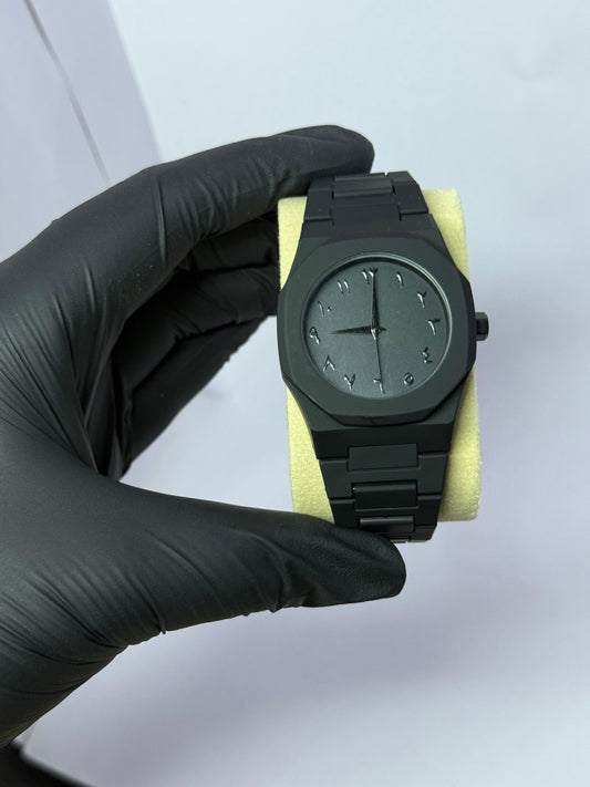 Black Arabic Aura watch by(B4aura store signature product)
